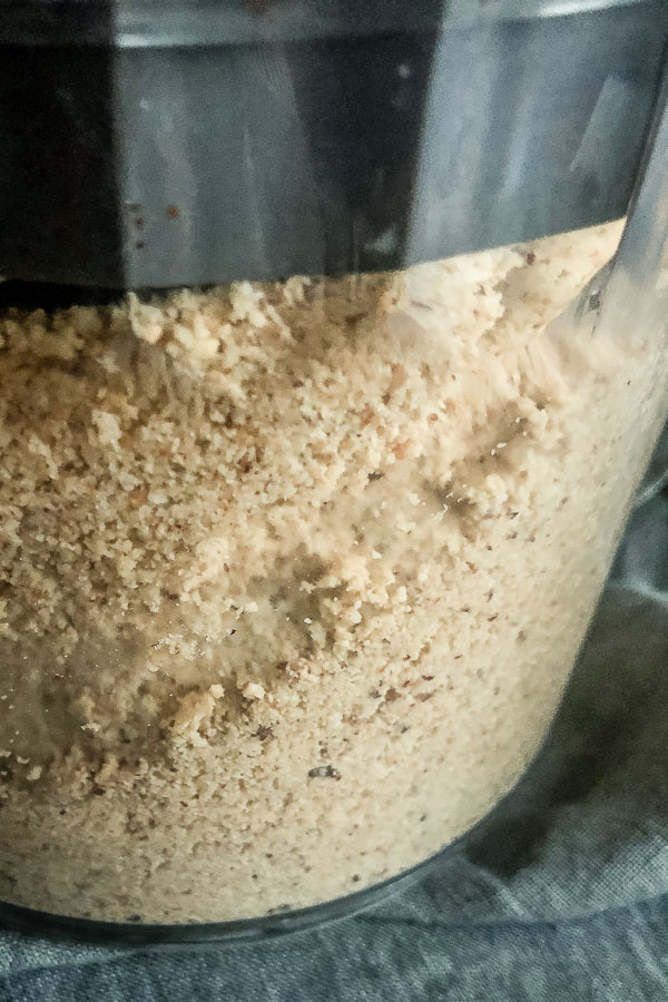 ground nuts in food processor
