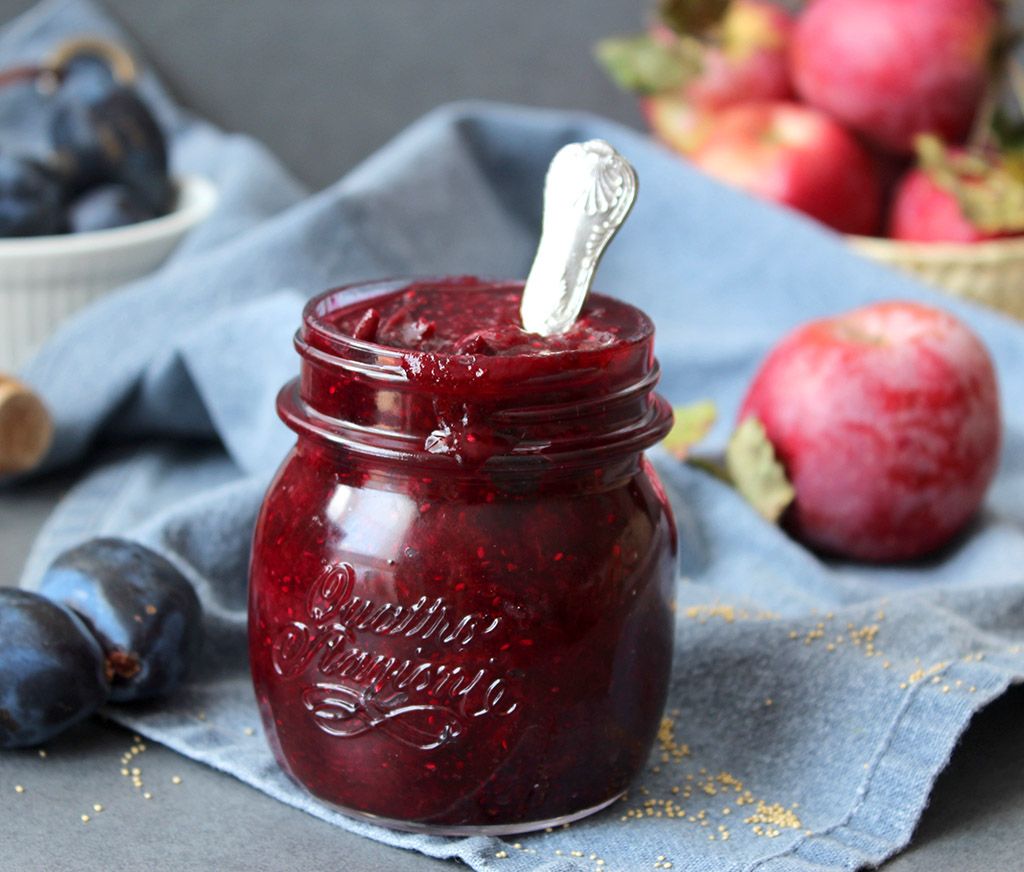 Roasted Plum Chia Jam Delicious and Healthy by Maya
